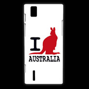 Coque Huawei Ascend P2 I love Australia 2