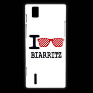 Coque Huawei Ascend P2 I love Biarritz 2