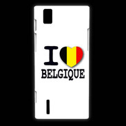 Coque Huawei Ascend P2 I love Belgique 2