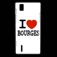 Coque Huawei Ascend P2 I love Bourges