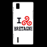 Coque Huawei Ascend P2 I love Bretagne 2