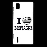 Coque Huawei Ascend P2 I love Bretagne 3