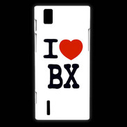 Coque Huawei Ascend P2 I love BX