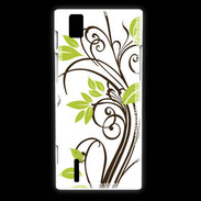 Coque Huawei Ascend P2 motif floral 1
