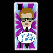 Coque Huawei Ascend P2 Mister Swag Roux