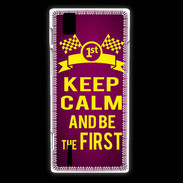 Coque Huawei Ascend P2 Keep Calm and Be the First Rose