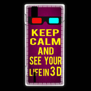 Coque Huawei Ascend P2 Keep Calm and See your life 3D Rose