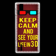 Coque Huawei Ascend P2 Keep Calm and See your life 3D Rouge