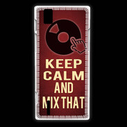 Coque Huawei Ascend P2 Keep Calm and Mix That Rouge
