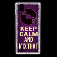 Coque Huawei Ascend P2 Keep Calm and Mix That Violet
