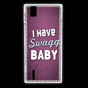 Coque Huawei Ascend P2 I have Swag Rose ZG
