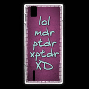 Coque Huawei Ascend P2 LOL MDR Rose ZG