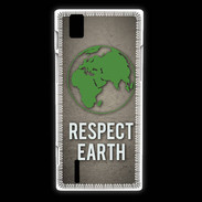 Coque Huawei Ascend P2 Respect Earth ZG