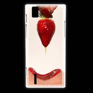 Coque Huawei Ascend P2 Plaisir et fraise PR20