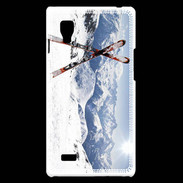 Coque LG Optimus L9 Paire de ski en montagne