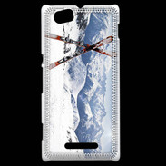 Coque Sony Xperia M Paire de ski en montagne