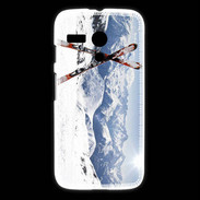Coque Motorola G Paire de ski en montagne