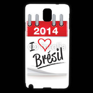 Coque Samsung Galaxy Note 3 I love Bresil 2014