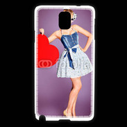 Coque Samsung Galaxy Note 3 femme glamour coeur style betty boop