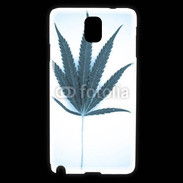 Coque Samsung Galaxy Note 3 Marijuana en bleu et blanc