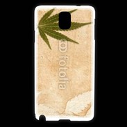 Coque Samsung Galaxy Note 3 Fond cannabis vintage