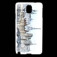 Coque Samsung Galaxy Note 3 Vintage Paris en dessin 2