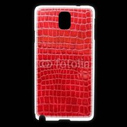 Coque Samsung Galaxy Note 3 Effet crocodile rouge