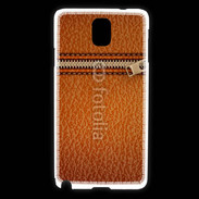 Coque Samsung Galaxy Note 3 Effet cuir avec zippe