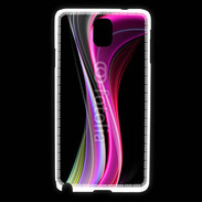 Coque Samsung Galaxy Note 3 Abstract multicolor sur fond noir