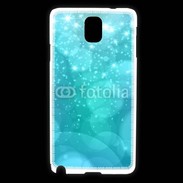 Coque Samsung Galaxy Note 3 Fond bulles bleus