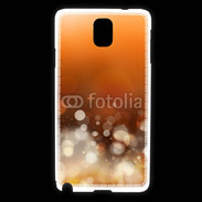 Coque Samsung Galaxy Note 3 Fond bulles ocres