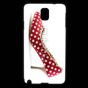 Coque Samsung Galaxy Note 3 escarpin petits pois