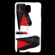 Coque Samsung Galaxy Note 3 Escarpins et tube de rouge à lèvres