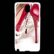 Coque Samsung Galaxy Note 3 Escarpins rouges et perles