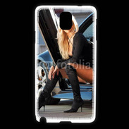 Coque Samsung Galaxy Note 3 Femme blonde sexy voiture noire 5