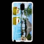 Coque Samsung Galaxy Note 3 Pina colada au bord de la piscine