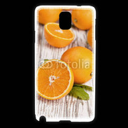 Coque Samsung Galaxy Note 3 Belles oranges sur fond en bois