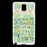 Coque Samsung Galaxy Note 3 Recette cocktail Mojito
