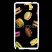 Coque Samsung Galaxy Note 3 Macarons sur fond noir