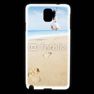 Coque Samsung Galaxy Note 3 Femme sautant face à la mer