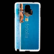 Coque Samsung Galaxy Note 3 Femme sirotant un cocktail face à la mer