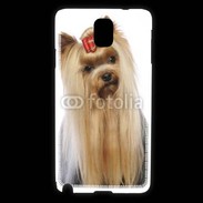 Coque Samsung Galaxy Note 3 Yorkie de face