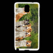 Coque Samsung Galaxy Note 3 Groupe de 5 chiens Border Collie