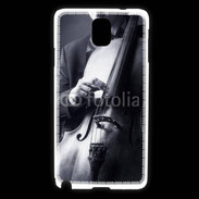 Coque Samsung Galaxy Note 3 Violoncelliste en noir et blanc 5