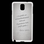 Coque Samsung Galaxy Note 3 Public génie Gris Citation Oscar Wilde