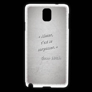 Coque Samsung Galaxy Note 3 Aimer Gris Citation Oscar Wilde