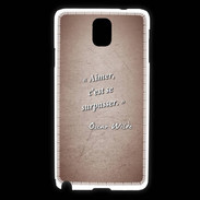 Coque Samsung Galaxy Note 3 Aimer Rouge Citation Oscar Wilde