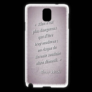 Coque Samsung Galaxy Note 3 Trop moderne Rose Citation Oscar Wilde