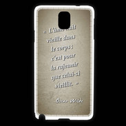 Coque Samsung Galaxy Note 3 Ame nait Sepia Citation Oscar Wilde