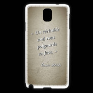 Coque Samsung Galaxy Note 3 Ami poignardée Sepia Citation Oscar Wilde